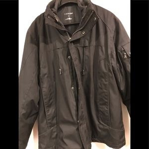 Calvin Klein Black Jacket & lining coat Preowned Size Med